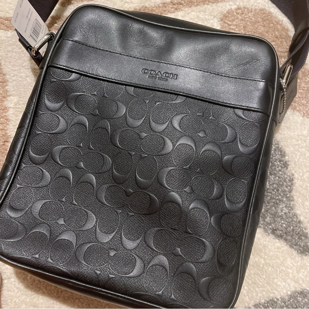 Coach Charles Flight Bag In Signature Crossgrain
